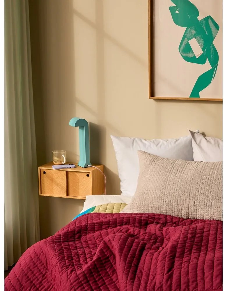 Kék LED dimmelhető asztali lámpa (magasság 34 cm) Soothe – Hübsch