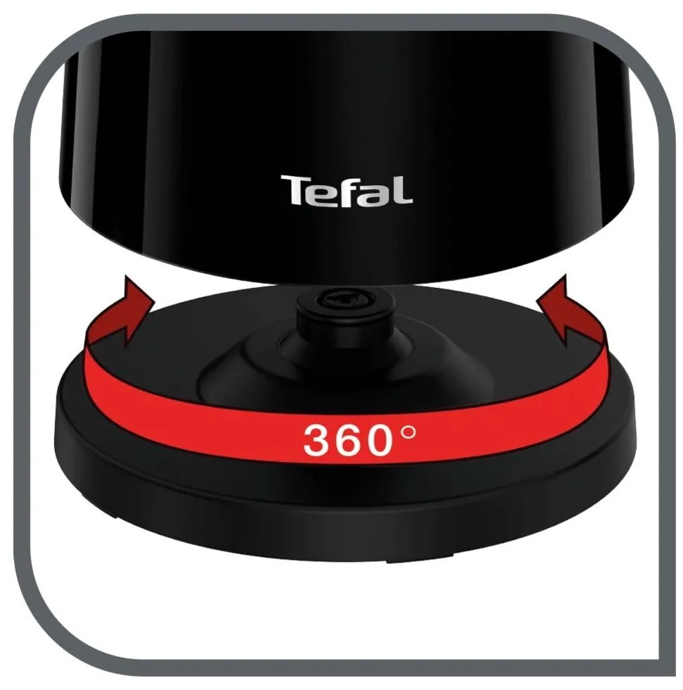 Fekete vízforraló 1,7 l KO851830 – Tefal