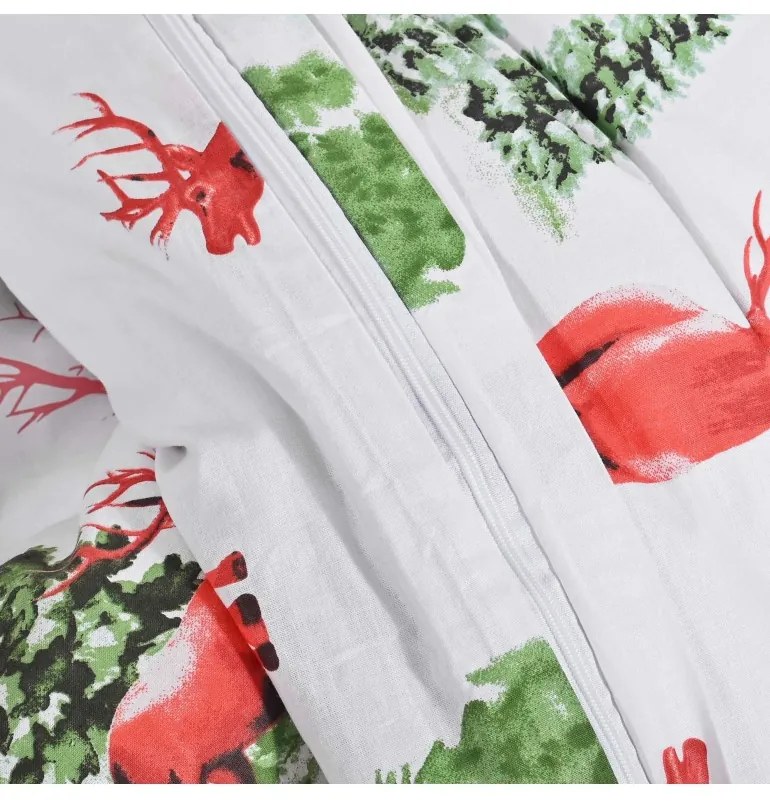 EMI Loplant karácsonyi pamut ágyneműhuzat, A standard egyszemélyes ágy szett tartalma: 1x 140x200 + 1x 70x90