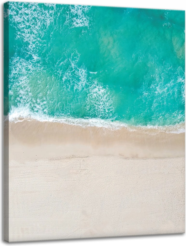 Vászonkép Víz Tengerpart Hullámok Nap 30x40 cm Ideális ajándék