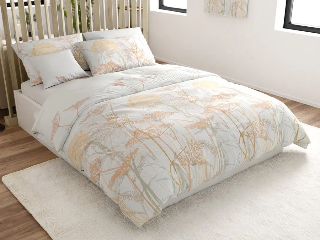 Renforcé pamut krepp ágynemű CARAWAY krémszínű Ágyneműhuzat mérete: 70 x 90 cm | 140 x 200 cm