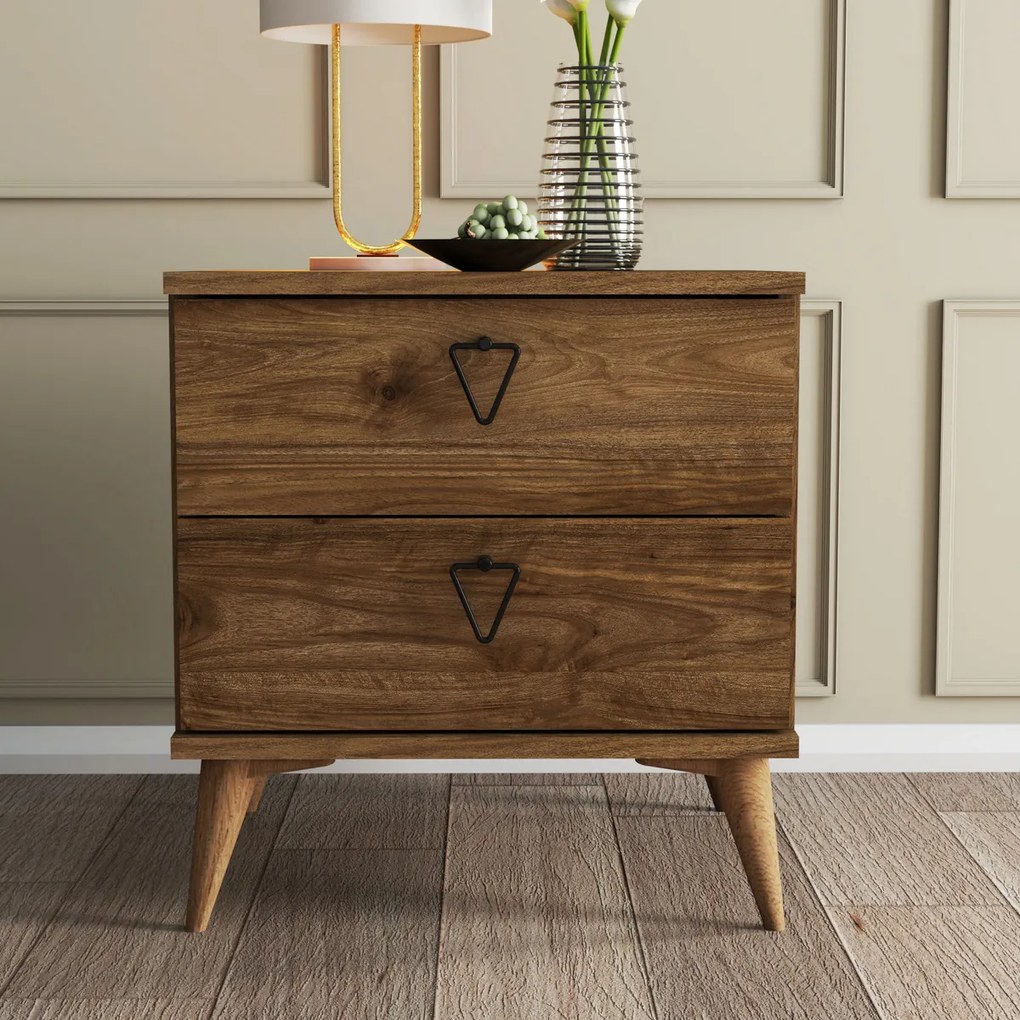 Versa-Ce Walnut éjjeliszekrény