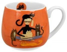 Cicás porcelán bögre díszdobozban Cindy & Kitties