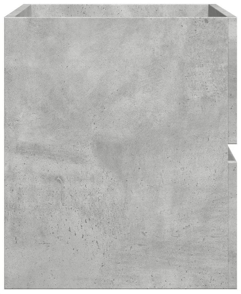 Betonszürke szerelt fa mosdószekrény 90 x 38,5 x 45 cm