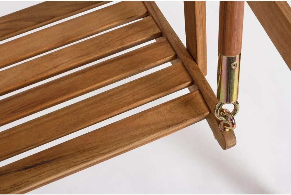 Natúr színű tömörfa kerti hintaágy Noemi – Bizzotto