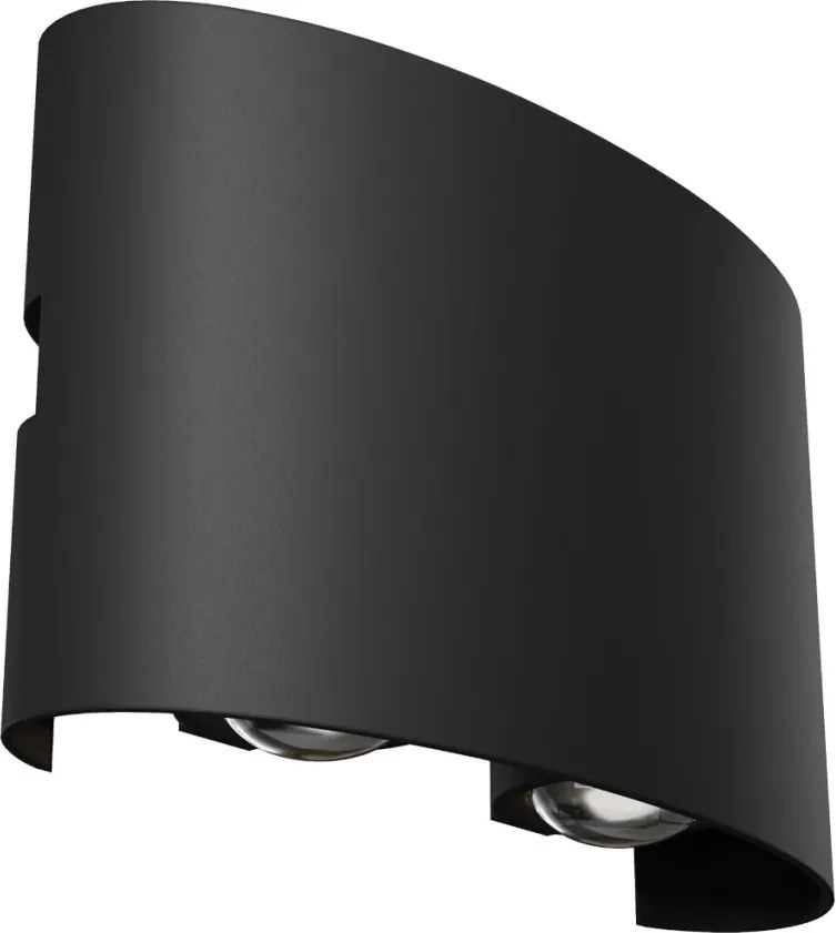 MAYTONI O417WL-L4B3K STRATO Modern Kültéri Fali Lámpa Fehér, Fekete LED IP54