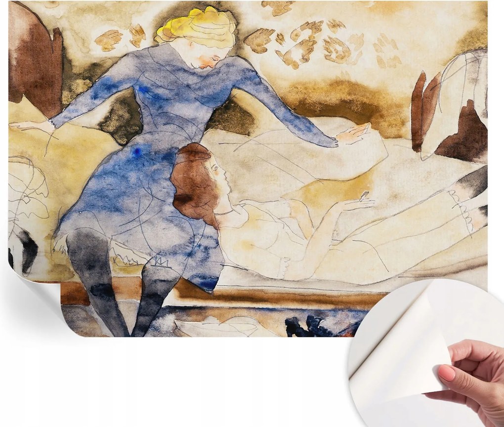 Fotótapéta Fali tapéta Hálószobába és Nappaliba Női nyugalom 208x146 cm