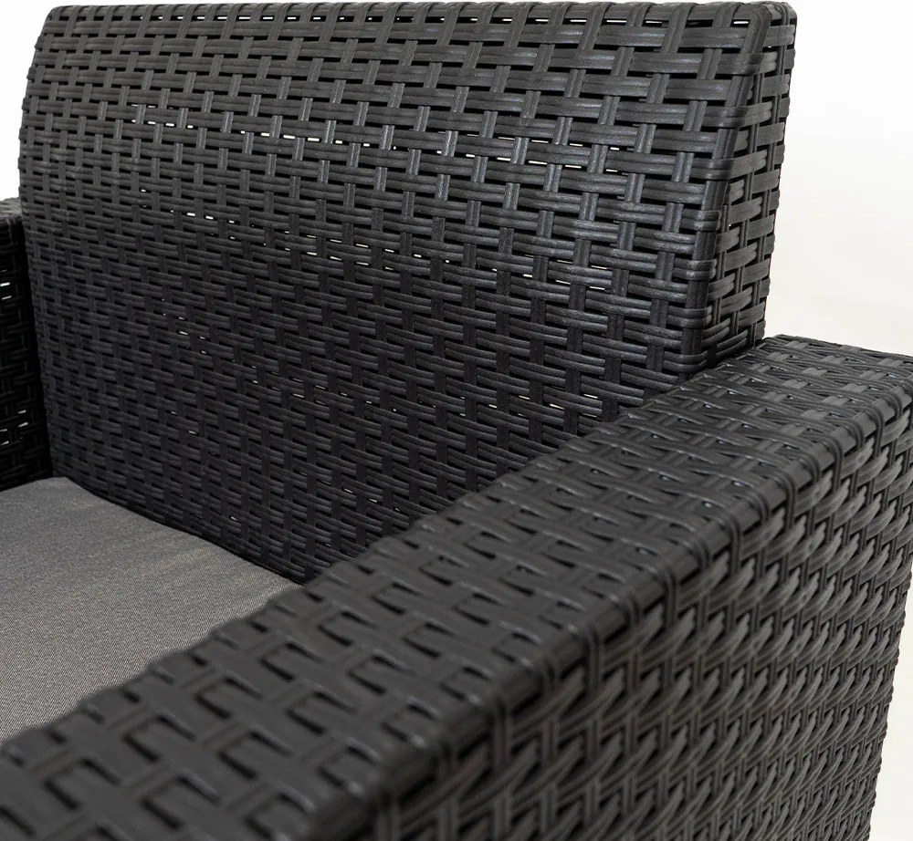 Nero műanyag kerti szék grafit