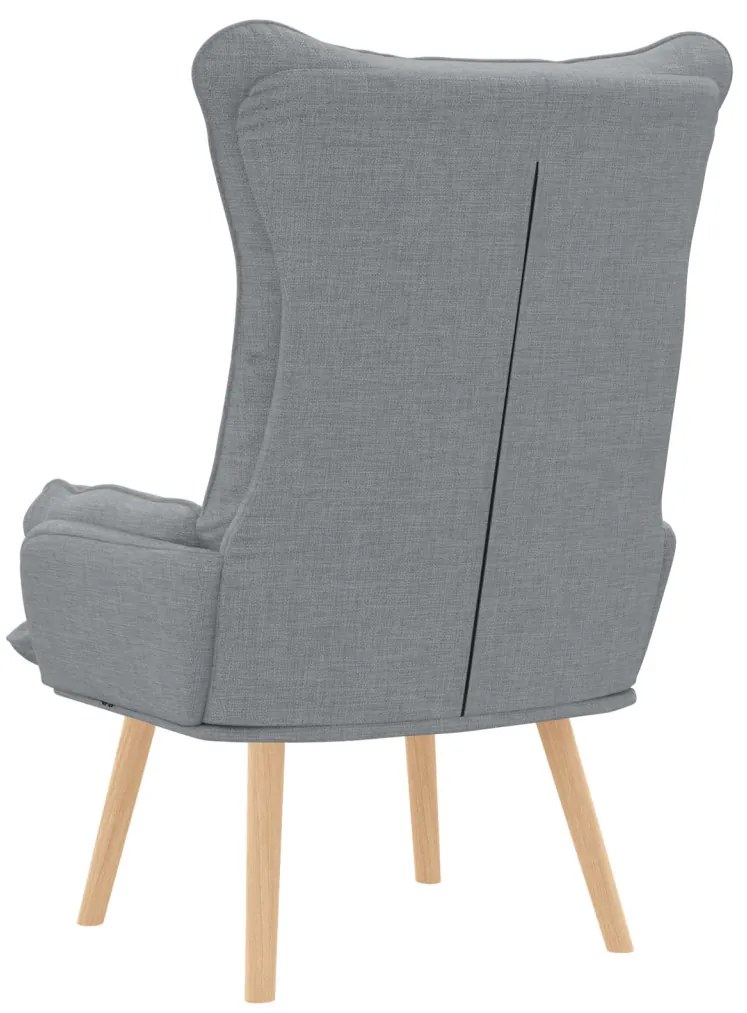 vidaXL Pihenőszék Világosszürke 69 x 74 x 93 cm szövet