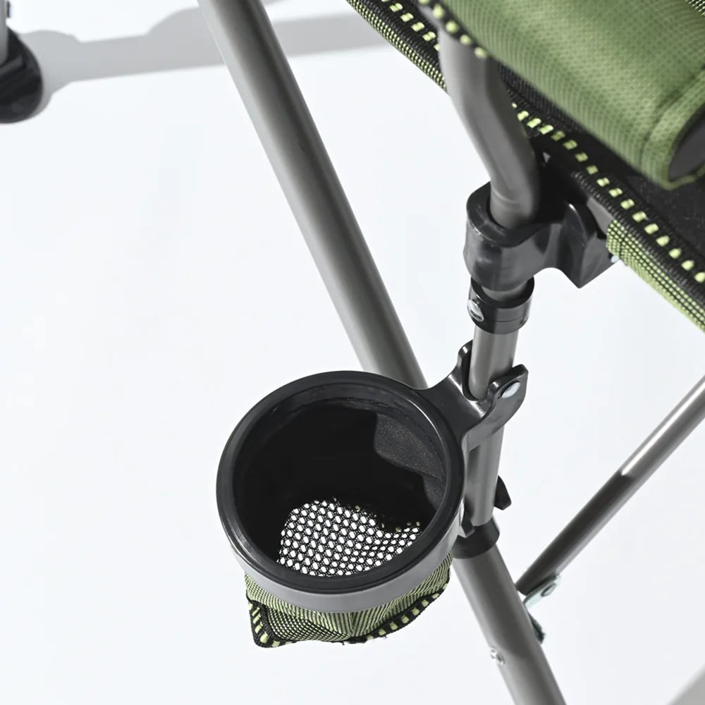 Leziter Comfort karfás horgász szék pohártartóval zöld