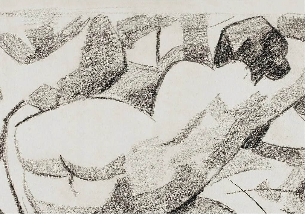 Flizelin tapéta Divatos 3D fali ragasztóval Fekvő figura 208x146 Ragasztó