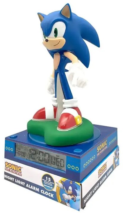 Sonic a sündisznó 3D éjszakai lámpa és ébresztőóra