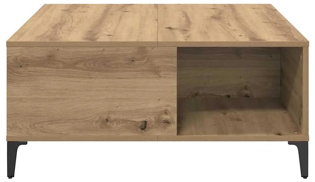 Dohányzóasztal Artisan tölgy 80 x 80 x 36,5 cm Faanyag