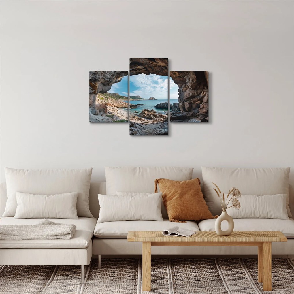 Kép - Barlang a tenger mellett (90x60 cm)