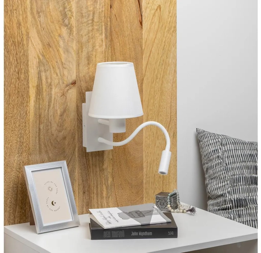 Brilagi - LED Fali lámpa NUBILA 1xE27/25W/230V + LED/3W fehér