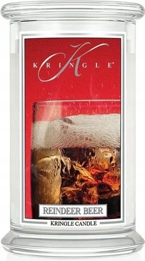 Reindeer Beer Kringle Candle nagy gyertya két kanóccal (624g)