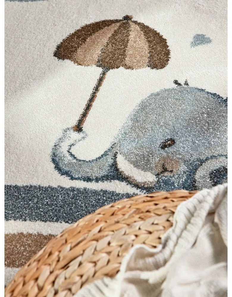 Krémszínű gyerek szőnyeg 120x170 cm Walk like an Elephant Rainy Party – Villeroy&amp;Boch