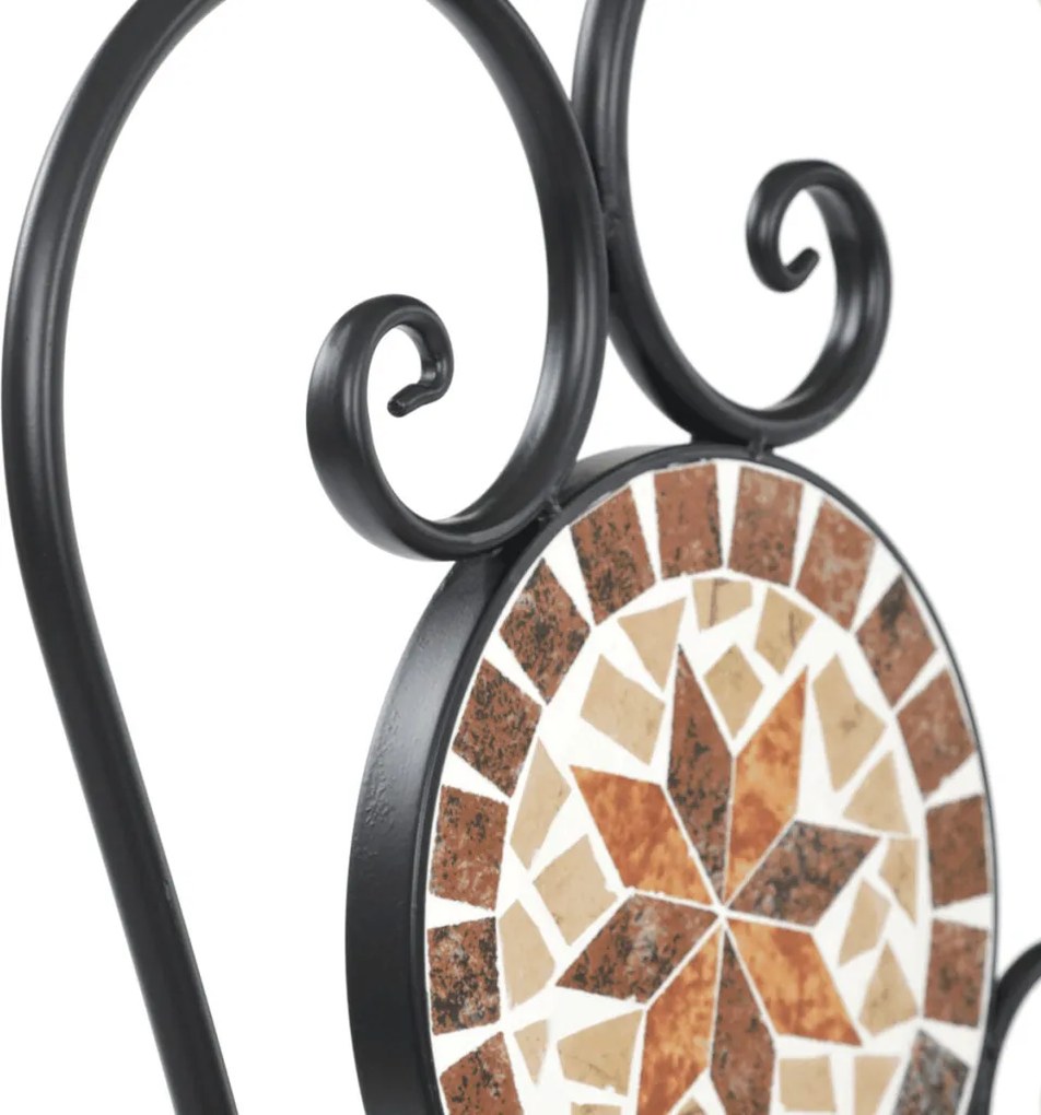 Kerti bútor szett, fém, kerámia mozaik, US1600 SET