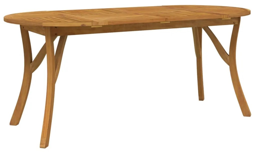 vidaXL tömör akácfa kerti asztal 200 x 90 x 75 cm