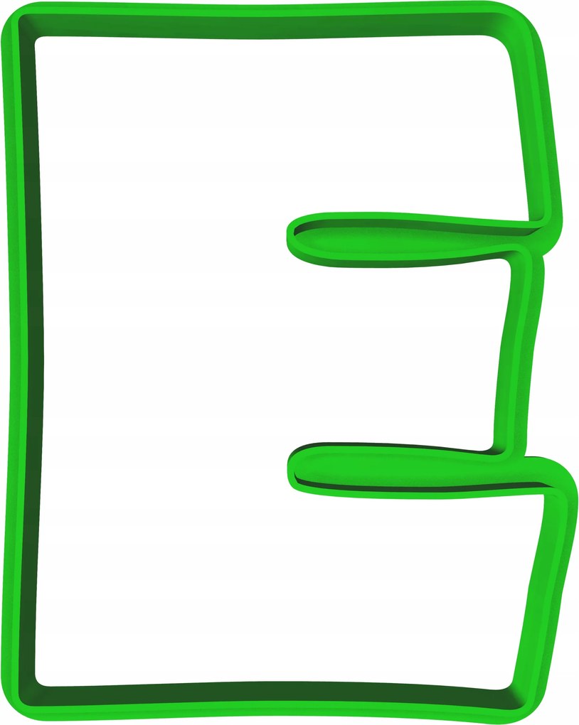 Oktató Keksz- És Mézeskalács lyukasztó E betű 8cm