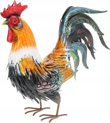 Kerti Kakas dekoratív figura kert erkély terasz nagy fém