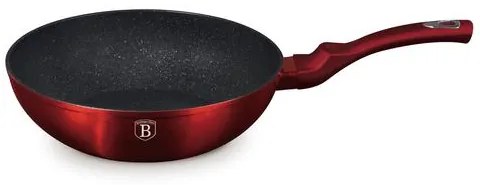 BerlingerHaus Wok (28 cm) Metallic Line Burgundy Edition BH/1267NPR