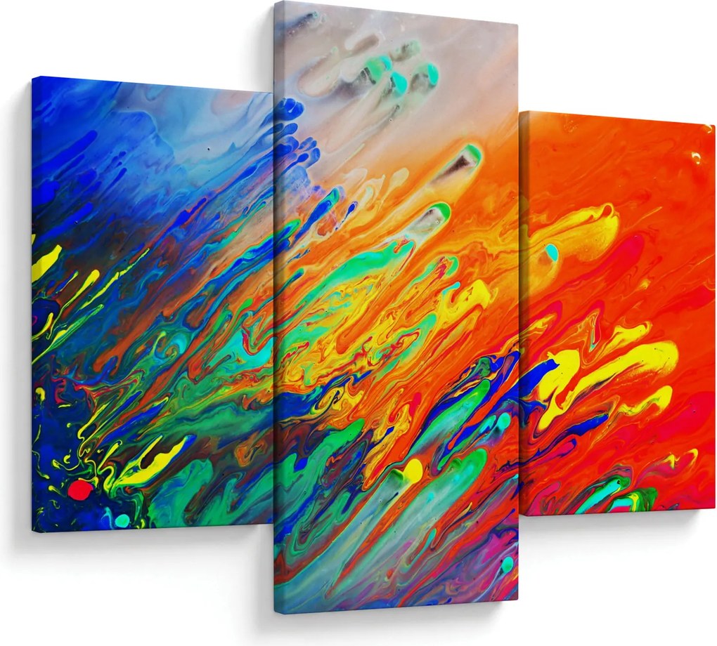 Kép - Színes absztrakció (90x60 cm)
