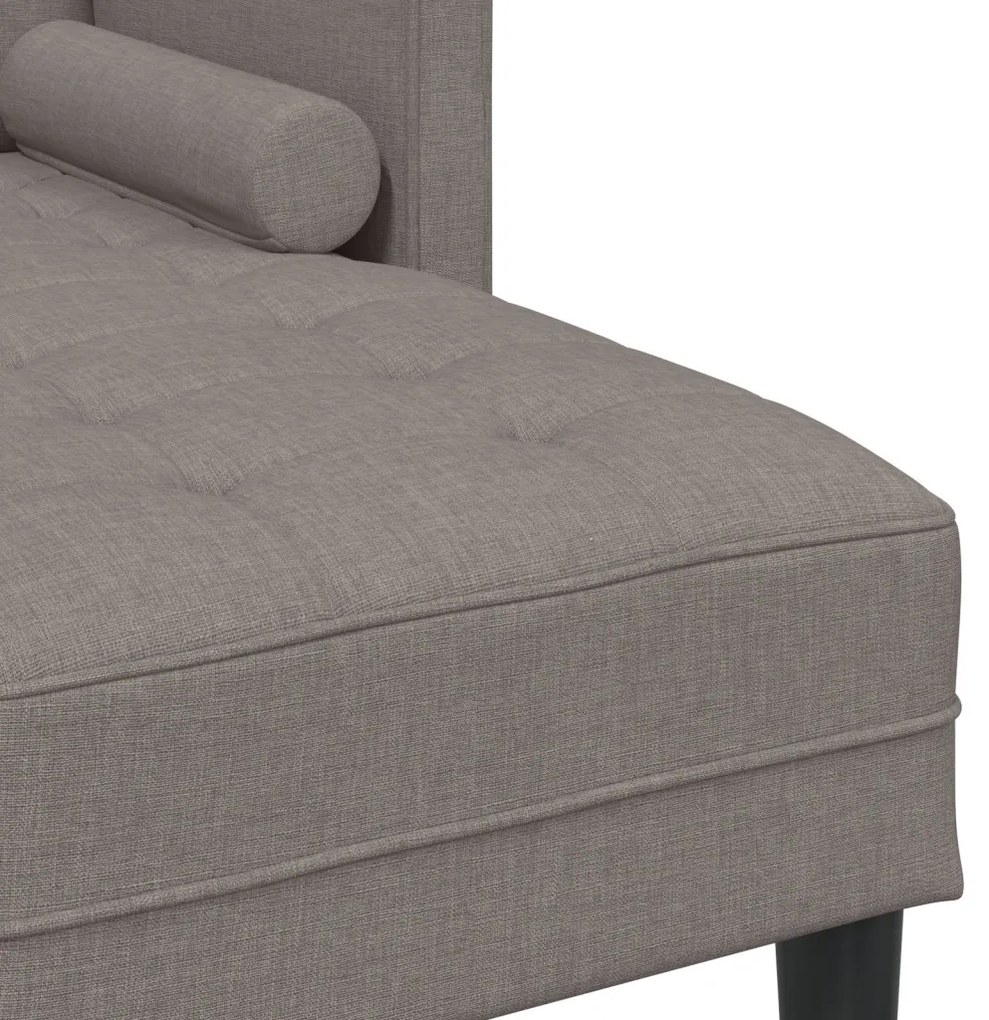 3-Fős Sarokkanapé Bézs 160 cm Szövet