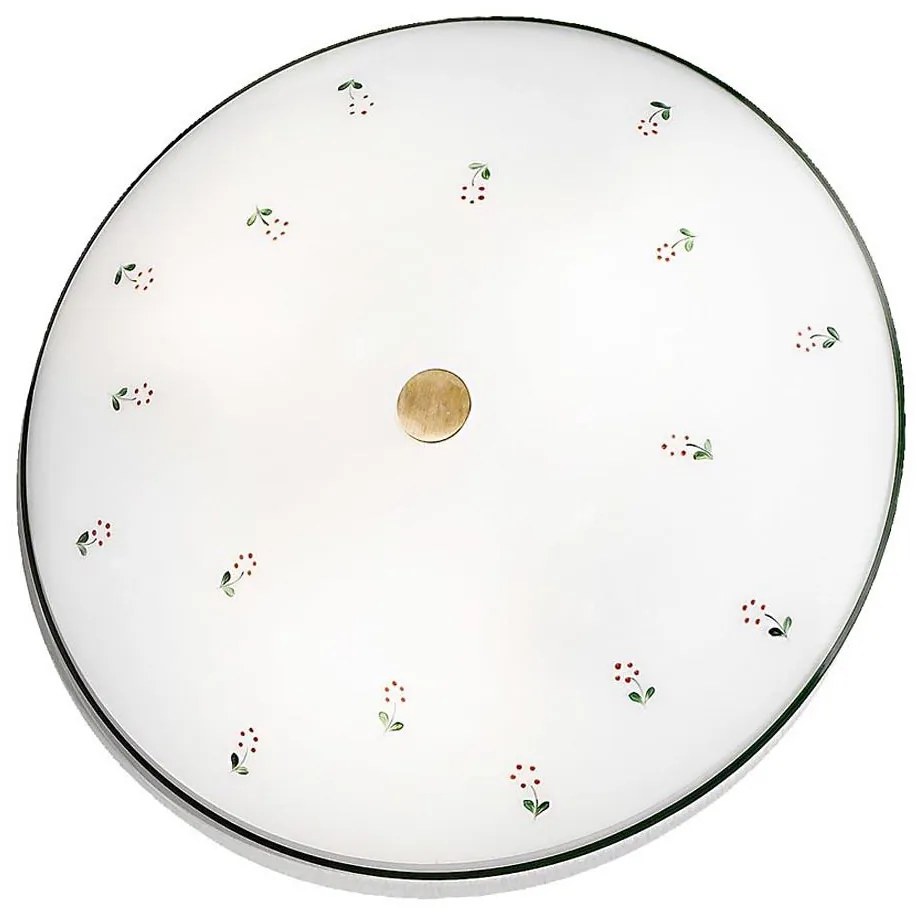 Kolarz 731.U13.4.70- Mennyezeti lámpa NONNA 3xE27/60W/230V pr.42 cm zöld/réz