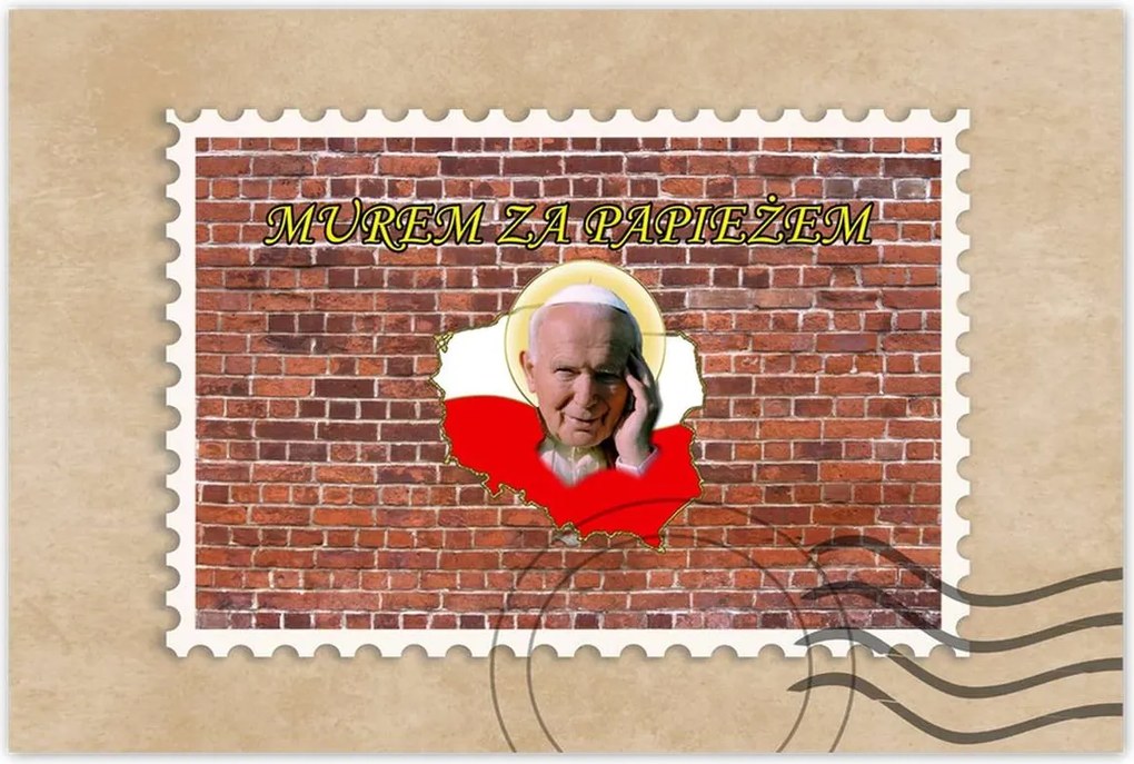 Poszterek 60x40 Fal a pápa mögött