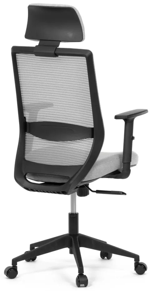 Scaun pivotant de culoare gri cu mecanism sincron. KA-V3329