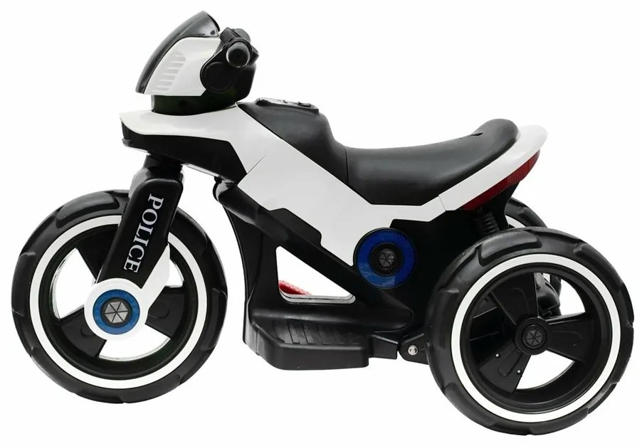 Baby Mix Gyermek elektromos motorkerékpár Polcfekete-fehér, 100 x 50 x 61 cm, 100 x 50 x 61 cm