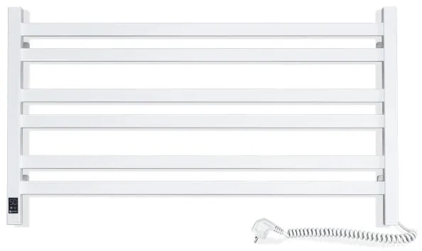 AVANGARD fürdőszobai létra törölközőszárító radiátor termosztáttal 316W/230V 50,6 cm IP44 fehér jobb oldali