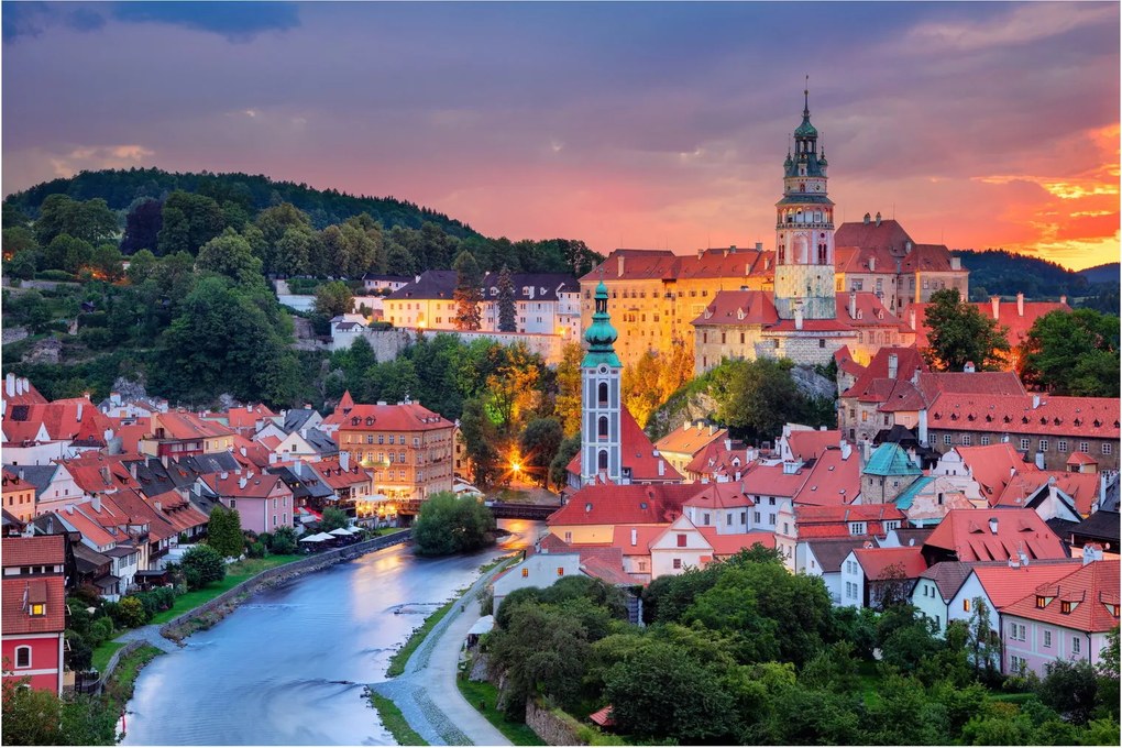 Kép - Český Krumlov (90x60 cm)