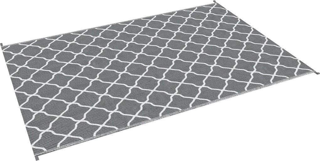 Outsunny Fordítható Kültéri Szőnyeg 2,74L x 1,82W m - Magas Sűrűség 310 g/m² Szürke és Fehér PP | Aosom