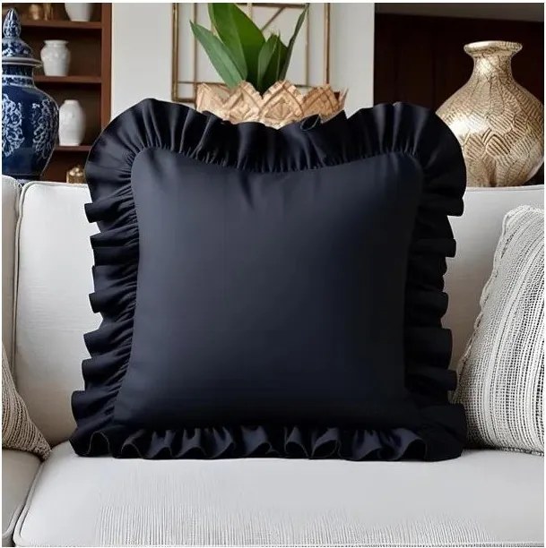 Pamutkeverék párnahuzat 40x40 cm Ruffled – Mila Home