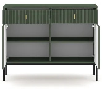 Komód SUE zöld/fekete