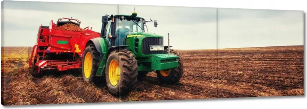 Képek 150x50 Traktor szántás mező farmer