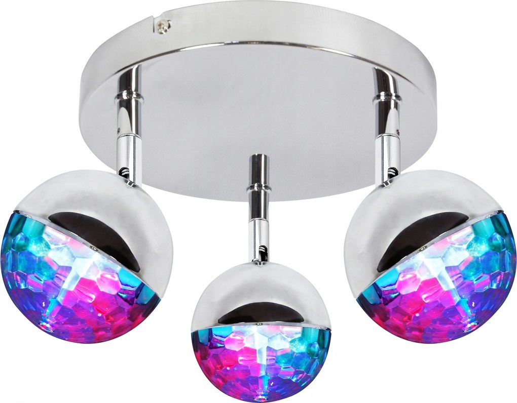 Kerek plafon Candellux 32 x 32 cm ezüst