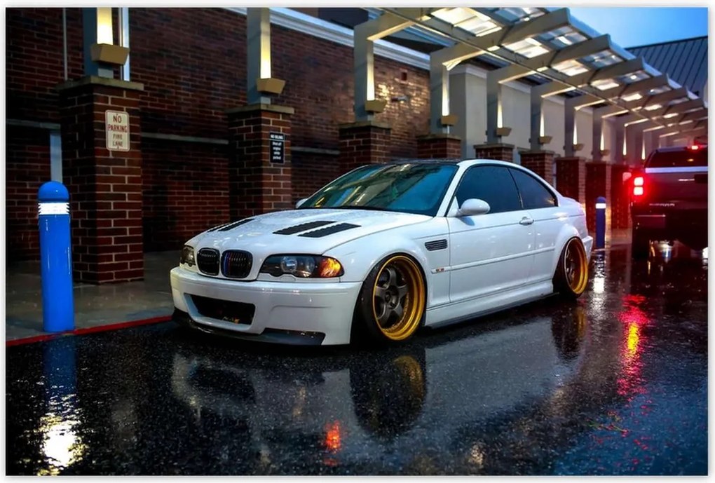 Poszterek 120x80 Bmw alacsony profilú gumiabroncsok