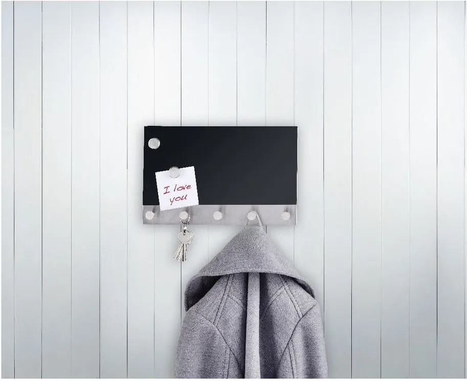 Mágneses akasztó üzenőfallal, 30 x 19 cm - Wenko