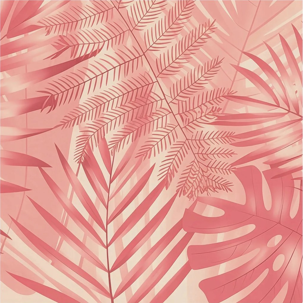 Fotótapéta Flizelin Dekoratív tapéta Trópusi levelek 250x250 Ragasztó