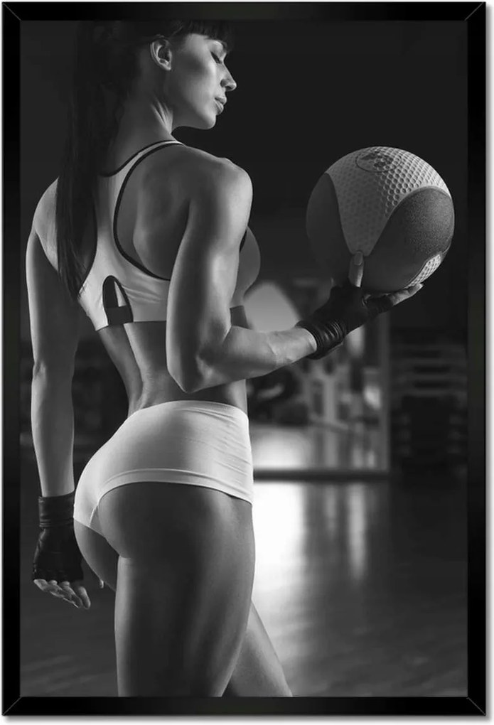 Poszterek keretben 40x60 Kosárlabda labda akcióban