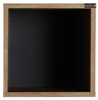 Fali polc 33x33 cm barna