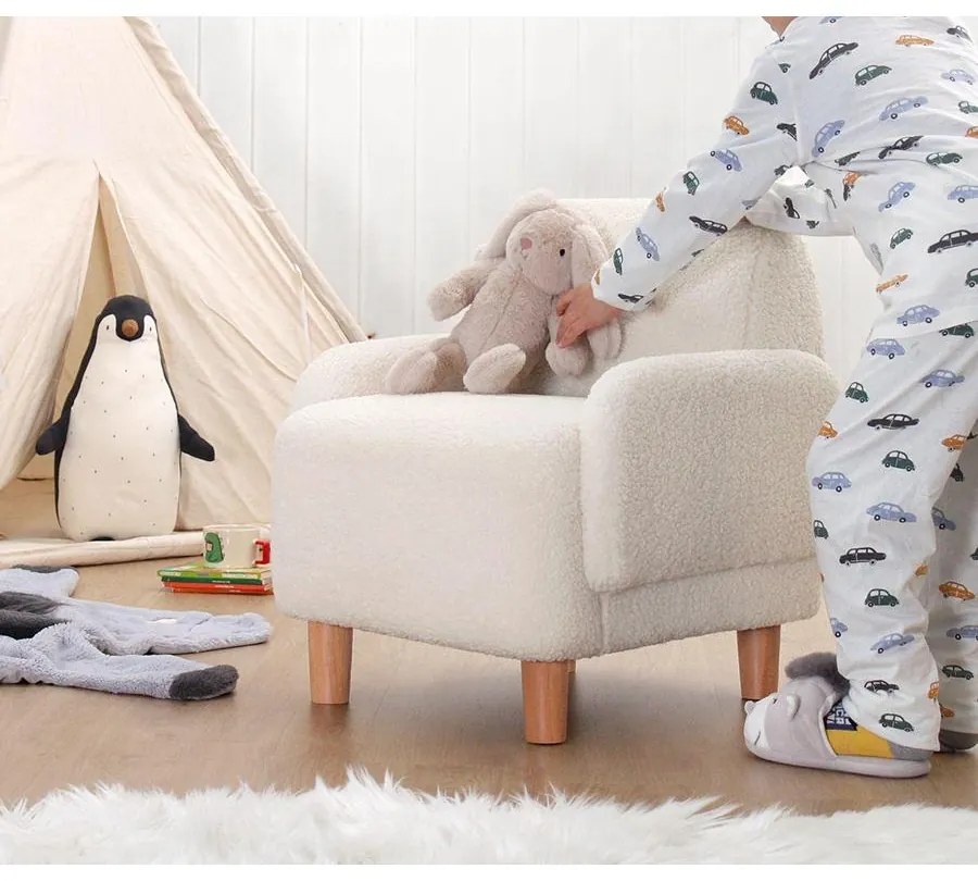 Gyerek ülőke Cobie Teddy - White