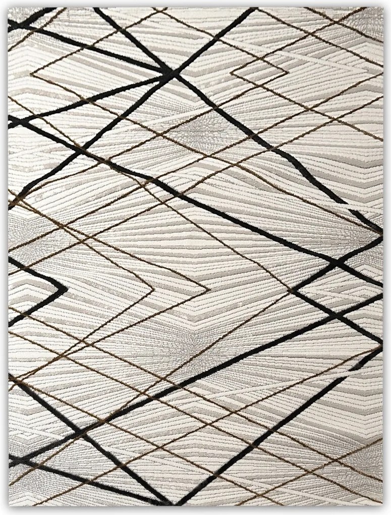 Bézs Marina Szőnyeg 160X220 CM Elegancia És Luxus Stílus Nappaliba És Otthonra