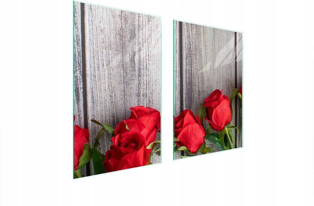 Üveg Konyhai Védőlap 65x52 Rózsa Edzett Üveg