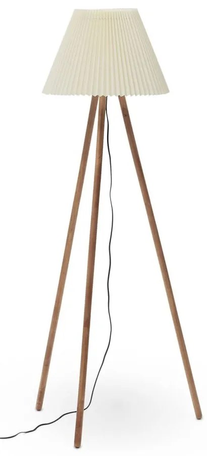 Natúr színű állólámpa textil búrával (magasság 149 cm) Benicarlo – Kave Home