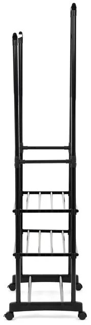 Fekete Fém Ruhafogas. BK – GD-166