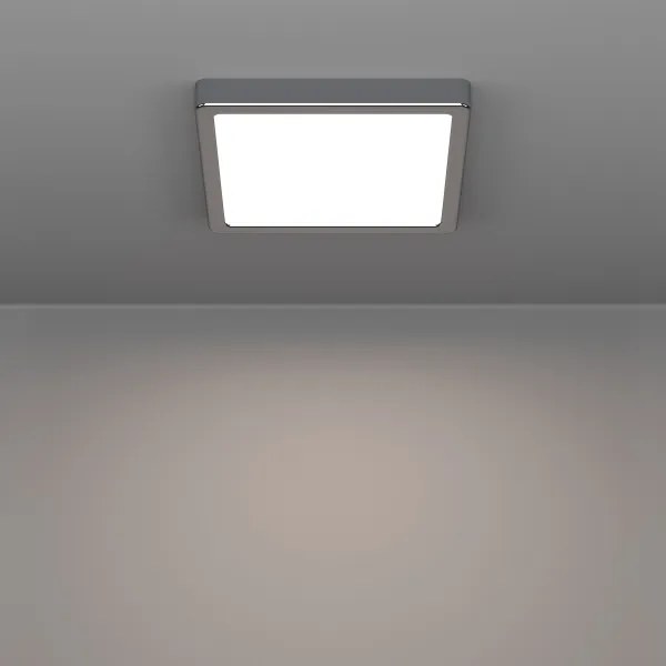 Eglo 901766 - FUEVA LED fürdőszobai mennyezeti lámpatest LED/10,5W/230V 22x22 cm IP44 króm